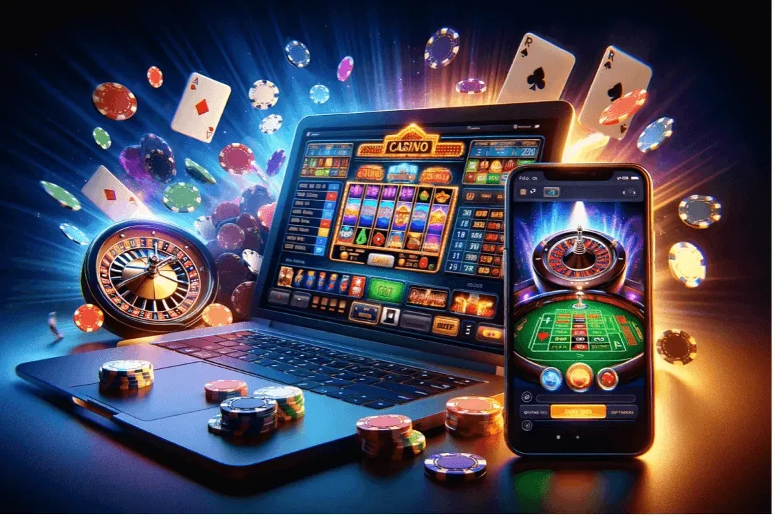 Detalle gráfico tipo sello de viaje sobre mesa de casino